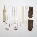 25 Color Wool Felt Needles Tool Set Needle Felting Mat Starter DIY Kit Xmas Gift