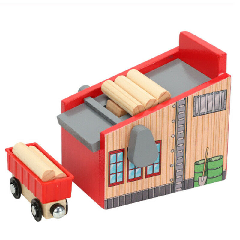 Friends Wooden Track Scene Accessories Lumber Yard Compatible with Rail Car X3C1