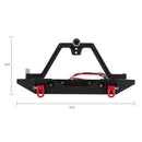 1 Set Metal Rear Bumper Mounts with Spare Tire for 1/10 RC Tracked Vehicle