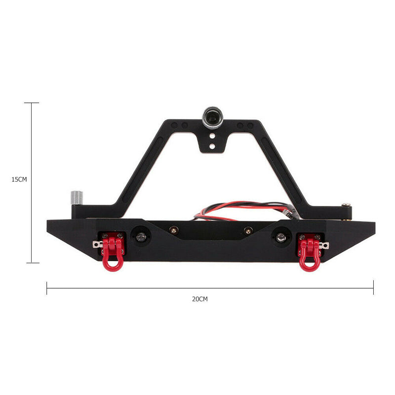 1 Set Metal Rear Bumper Mounts with Spare Tire for 1/10 RC Tracked Vehicle