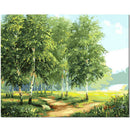 Canvas DIY 16*20 inch Home Plant Wall Art Oil Hand Painting Picture Deco ZVC