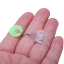 800 Pcs/100 Groups Fishing Bobber Stopper 8 In 1 Transparent Rubber Cylindr