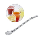 4 PCS Filtration Pipette of The Stainless Steel Filter Straw Drinking Spoon M9K1