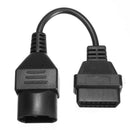 17 Pin to 16 Pin Female OBDII Car Diagnostic Connector Adapter Cabl- OZ
