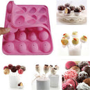 20 Sticks Cake   Mould Silicone Lollipop Chocolate Mold Baking Tray Tool ME