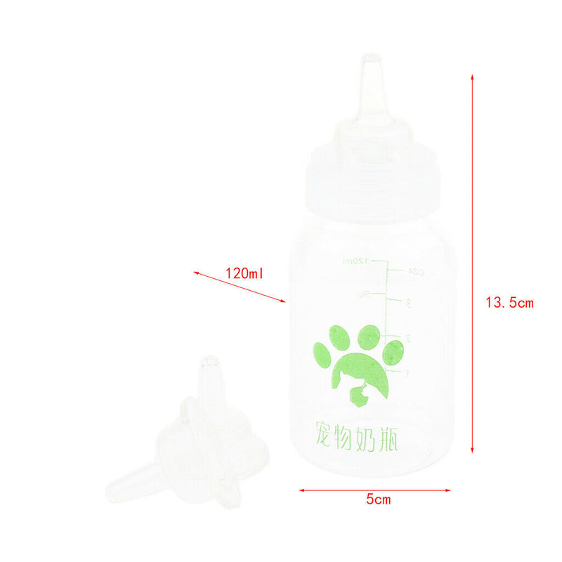 120ml Soft Dog Cat Silicone Gel  Pacifier Pet Milk Bottle Feeding Tool