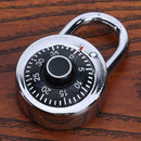 Hot Hardened Steel Shackle Dial Combination Luggage Locker Lock Padlock