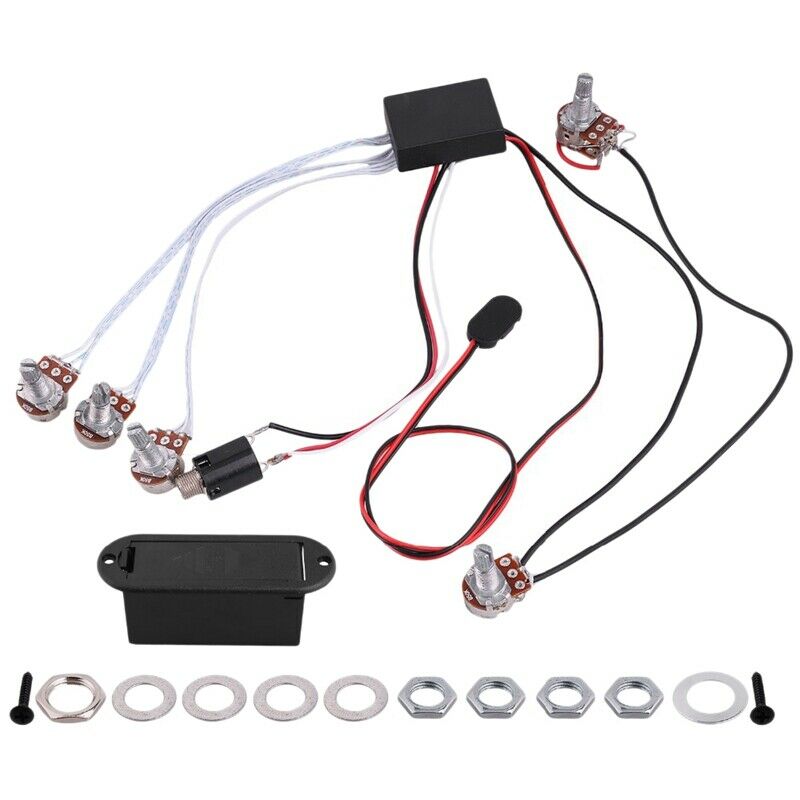3-Stage Electric Guitar Bass Active Pickup Electric Guitar Bass Coil Active