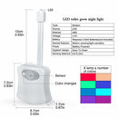 8 Color LED Motion Sensing Automatic Toilet Bowl Night Light 1W 2M Distance