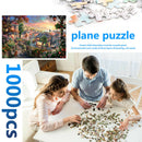 1000pcs Paper Puzzle Scenery Jigsaw Educational Toys for Adults Kids (F)