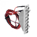 Metal 8 LEDs Light Bar White Red Taillight Lamp Accessory Part for TRAXXAS