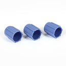 25pcs Car A/C Low Pressure Service Port Caps Low Side Charging Port Caps