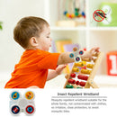 Silicone Gyro Rotation Baby Insect Anti-mosquito Bracelet Wristband (White) A