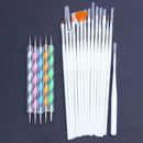 20 Pieces Nail art Tools Makeup brush Dotting Tool Brush Kit for Nail Art