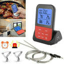 Wireless Digital Thermometer Remote Probe with Hook Cooking BBQ Meat Oven Food b