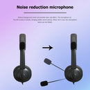 USB Wired Online Learning Call Center PC Line Control Gaming MIC Headphone  A