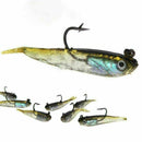 Lot 5Pcs Soft Bait Lead Head Fish Lures Bass Fishing HOT.~ Sharp Tackle Hoo D7Z7