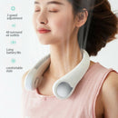 Portable Mini Neck Wearable Fan Rechargeable Neckband Air Cooler (White)