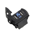 5V 4.2A Car Dual USB Charger Socket LED Voltmeter Adapter Power Outlet Blue
