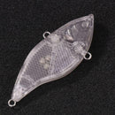 1pc Blank Plastic Unpainted Fishing Lures Hard Baits 14g Wobblers Assembly