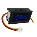 DC 3.5-30V 3 Wire Blue LED 5-Digital Display Voltage Voltmeter Panel