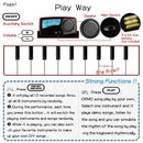 Musical Mat Keyboard Piano Play Mat With 10 Touch-Keys & 10 Melody & 8 Musi Z3F8