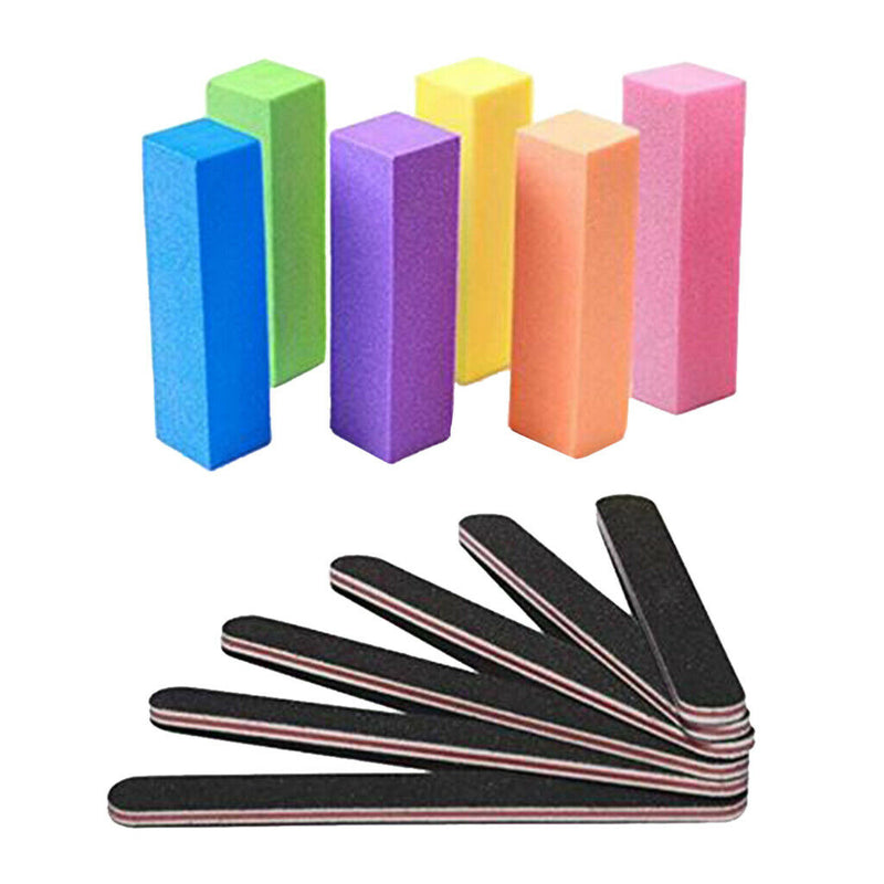 12x Nail Buffer Polishing Block File Sanding Manicure Pedicure Polish Shine Tool