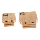 Pack of 2 Wooden Cajon Box Drum Playing Parts Castanets DIY Clear Sound
