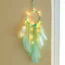 Handmade Feather Crafts Dream Catcher Wind Chimes Wall Hanging Decor With IYY