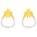 Yellow Clear Rubber Diving, Swimming Swimming Nose Clip Protection 2 Pcs F6P2