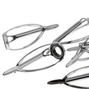 10Pcs Fishing Rod Guides Tips Repair Kit Spinning Lure Fishing Rod Guides