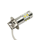 2pcs H3 50W Headlights High Power Bulb Fog Light Aluminum Fog Light White