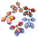Magic Flying in the Book Butterfly Rubber Band Powered Wind Up Butterfly To3C