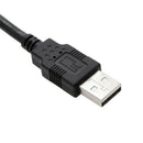 10 Foot Black USB 2.0 High Speed Male A To Male A Cable