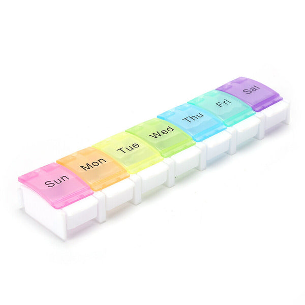 7 Days Weekly Pills Box Tablet Holder Storage Case Medicine Drug Container