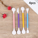 4PCS Fondant Cake Decorating Modelling Tools Cutter Baking Craft Cake Mold 3C