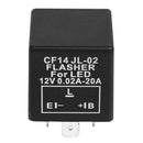 3-Pin CF14 JL02 EP35 LED Flasher Relay 12V Fix for Turn Signal Hyper Flash