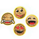 6pcs/set Embroidery Sequined Patches Smile Face Iron On Patches Applique3C