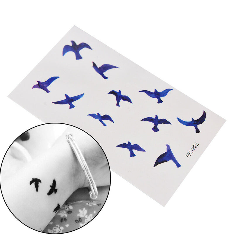 FakeTattoo Stickers Liberty Birds Fly Waterproof Temporary Tattoos StickerB Gn