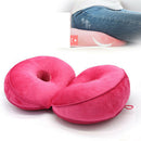 Memory Foam Donut Seat Cushion Comfort Pillow for Hemorrhoids Rose Red