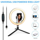 10.2 inch LED Selfie Ring Light Dimmable Desktop Phone Photo Video Lighting