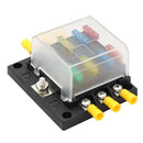 6-Way Blade Fuse Box Block Holder LED Indicator Light 12V-32V Marine Boats Car