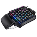 35-Key One Single Hand Bluetooth Wireless Gaming Mechanical Keyboard Backlit NEW