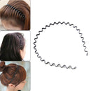 Fashion Spiral Waved Sports Hairband Men Women Hair Hoop Headwear (5pcs) A
