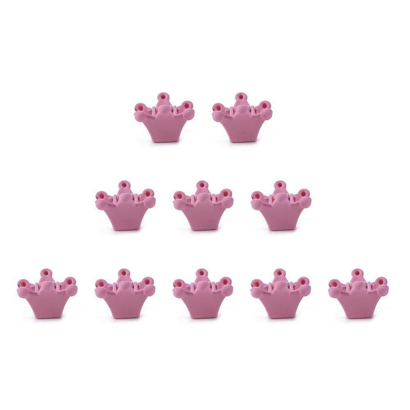 10pcs Crown Hair Clips Children Girls Claw Barrettes Mini Jaw Hairpin (09) A