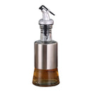 1X(200Ml Kitchen Glass Oil Bottle Stainless Steel Leak-Proof Soy Sauce Vine