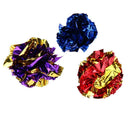 Cat  Mylar Balls Colorful Ring Paper Shiny Crinkly Balls Sound Toys(24pcs)