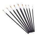 9pcs Painters Watercolor Acrylic Paint Oil Brushes Wood Handle Nylon Hair