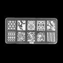 Rubber Plastic Manicure Gel Polish Nail Art Scraper Stamp AcrylicTemplate-Kit