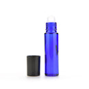 1x Glass Roll-On 10ml empty Fragrance Perfume essential Oil Bottle Blue 3CAUBA